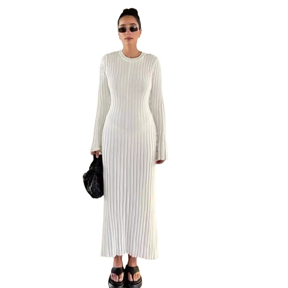 Marbella Ribbed Knit Maxi Dress
