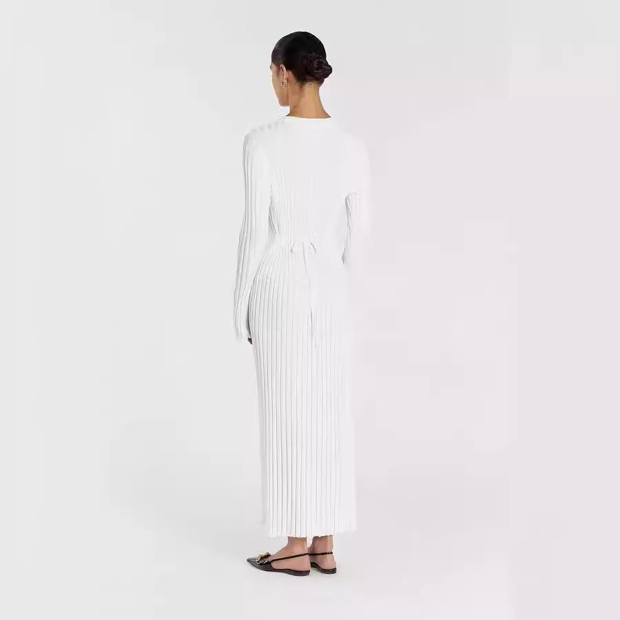 Marbella Ribbed Knit Maxi Dress