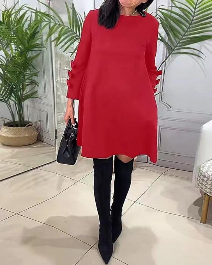 Marbella Bow Sleeved Dress