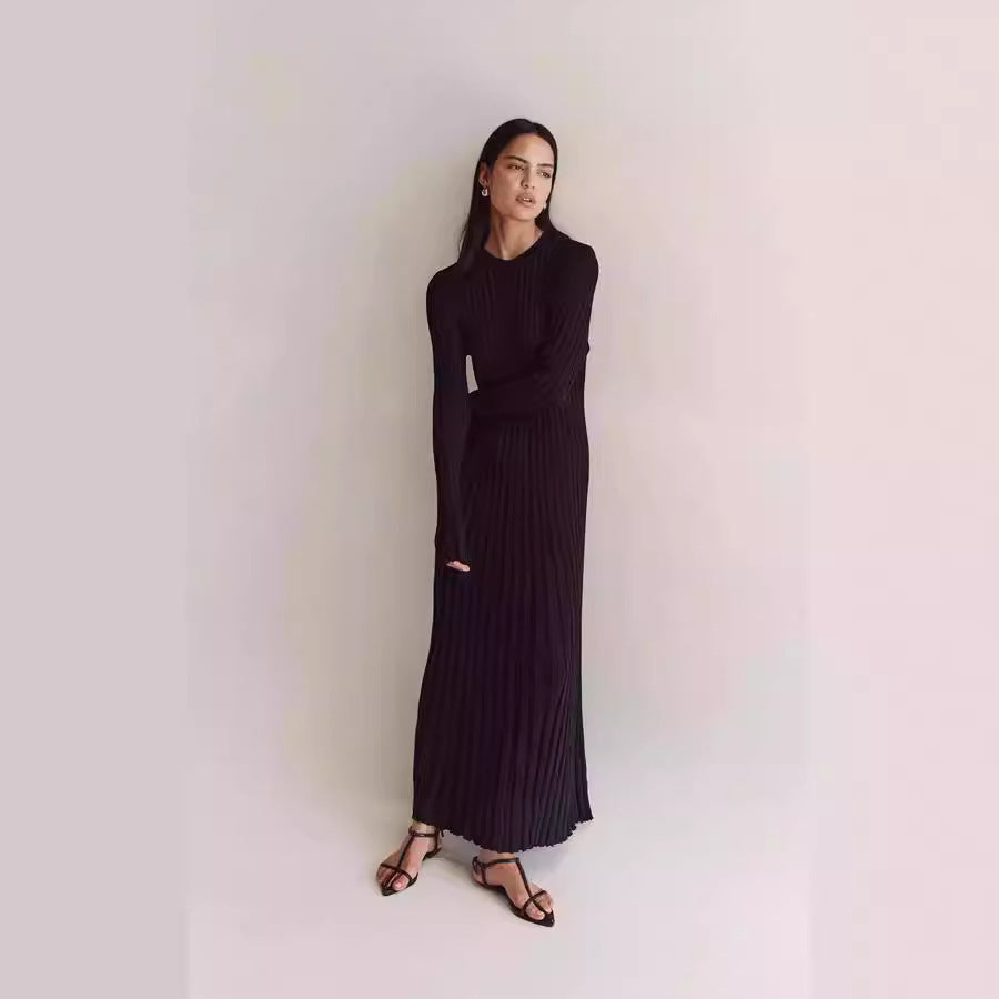 Marbella Ribbed Knit Maxi Dress