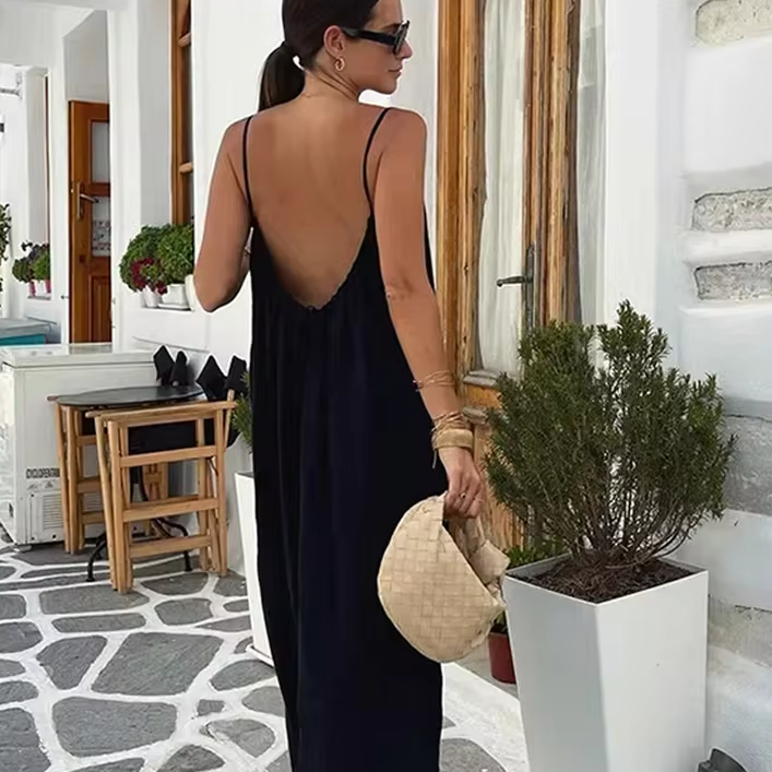 Marbella Backless Slip Dress